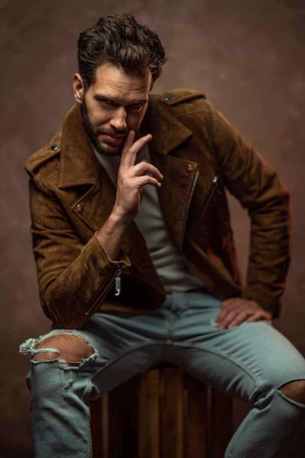 męska sesja zdjęciowa w studio Kraków – portret mężczyzny