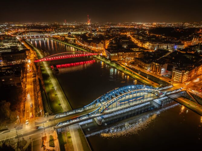 2023.12.28 Most Piłsudskiego i Kładka Bernatka