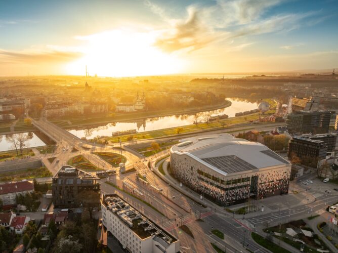 2024.03.30 Rondo Grunwaldzkie i Centrum Kongresowe ICE