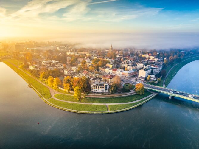2024.10.22 Zakole Wisły z widokiem na Dębniki